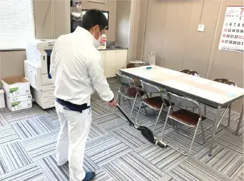 大原組では全体の掃除もですが、特にトイレ掃除に力を入れています！！ 掃除後は現場内、現場周辺に異変がないかなど細かく見ています。